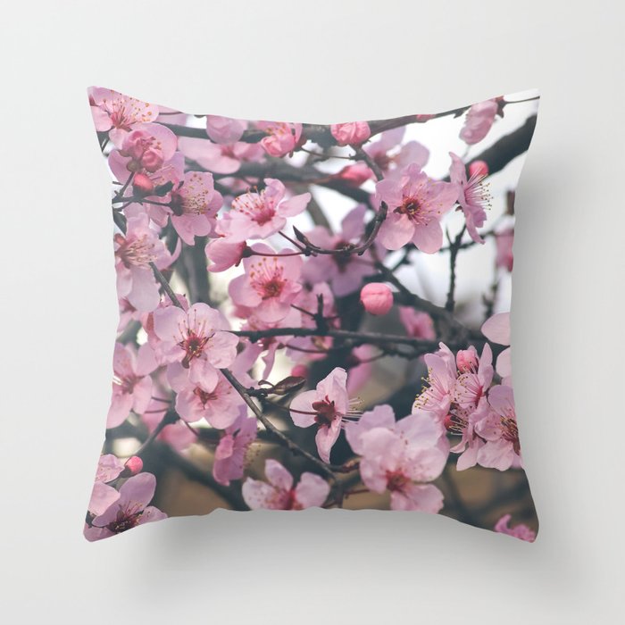 Sakura Throw Pillow
