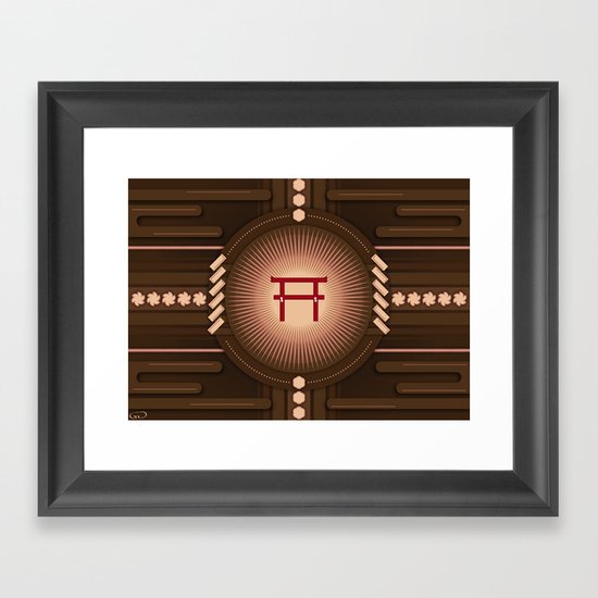 Torii no power Framed Art Print