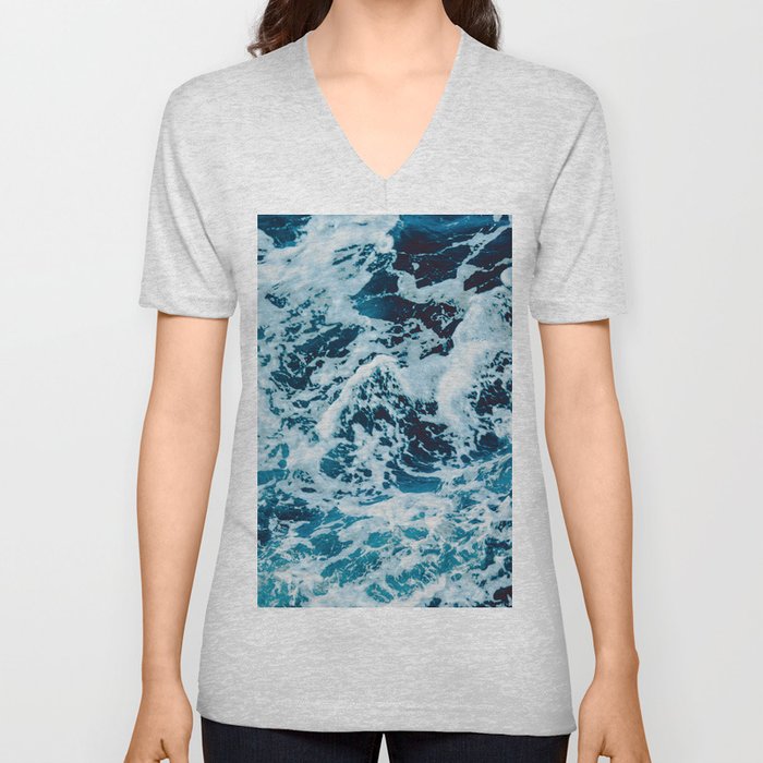 Lovely Seas V Neck T Shirt