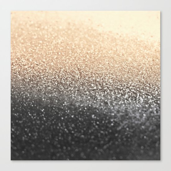 GOLD BLACK Canvas Print