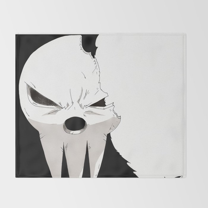 Shinigami Broken Mask Throw Blanket By Rauros Society6 It allows the wearer to summon and control the shinigami by allowing it to possess the user. shinigami broken mask throw blanket by rauros