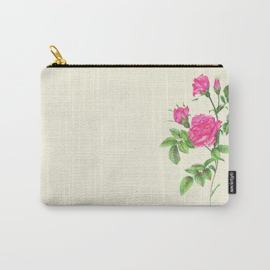 Ballpoint Pen, Redouté's Roses Carry-All Pouch