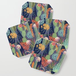 Modern Cactus Print Coaster