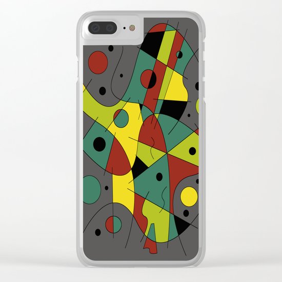 Abstract #226 The Cellist #2 Clear iPhone Case