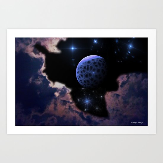 Strange Moon Rising Art Print