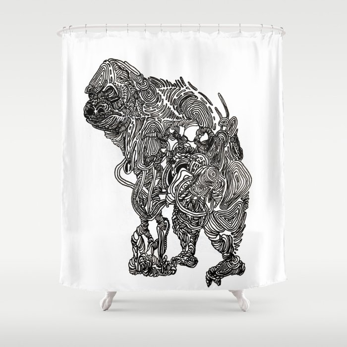 Not so Bigfoot Shower Curtain