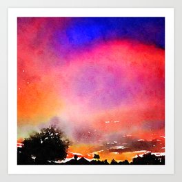 Pink Sunset Art Prints For Any Decor Style Society6 Paint a mountain sunset (for beginners): pink sunset art prints for any decor