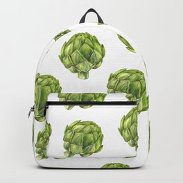 Artichoke Backpack | Painting, Art, Chlorophyll, Ink, Illustration, Atwork, Green, Vegetarian, Health, Artichoke 