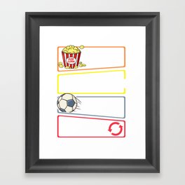 Futsal Soccer Ball Court Goal Training Player Framed Art Print