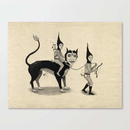 The Capture of the Beast Canvas Print