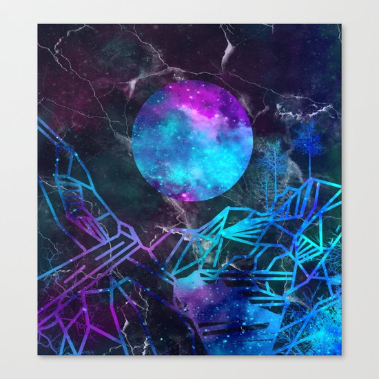 galaxy landscape Canvas Print