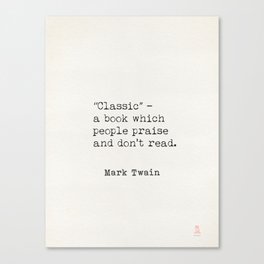 Classic - Mark Twain Canvas Print