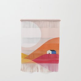 Abstraction_Mountains_Simple_House_Minimalism Wall Hanging