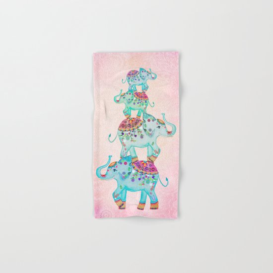 LUCKY ELEPHANTS Hand & Bath Towel