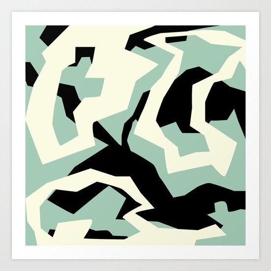 Camouflage:RAW Art Print