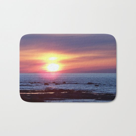 Double Sun Sunset Bath Mat