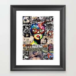 Punk Rock poster Framed Art Print