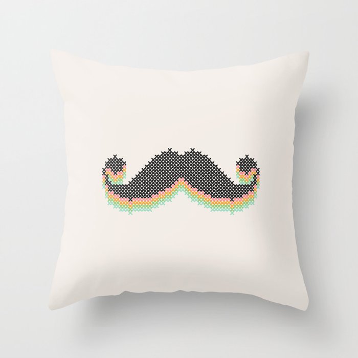 Mustitch Throw Pillow
