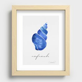 Shell 3 - Ultramarine - Refresh Recessed Framed Print