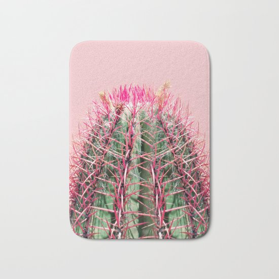 Sweet Pink Cactus Bath Mat