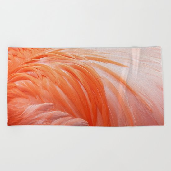 FLAMINGO FLAME Beach Towel