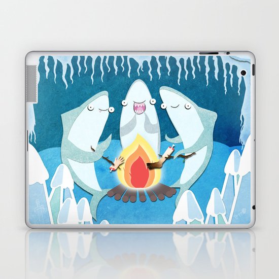A Shiver of Sharks Laptop & iPad Skin