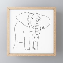 Noble the Elephant Framed Mini Art Print