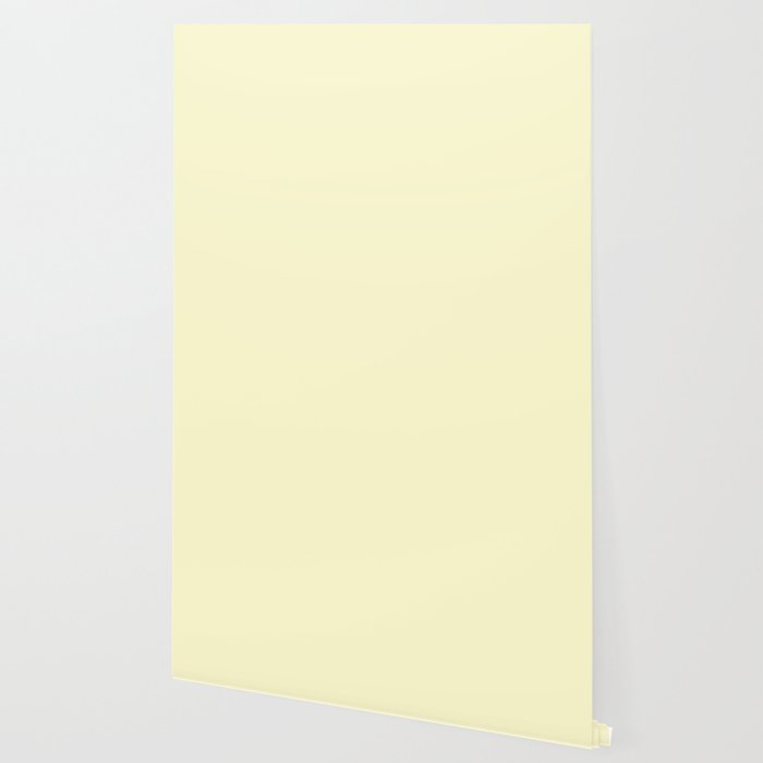 Pastel Lemon Yellow Pale Soft Meringue Yellow Wallpaper By
