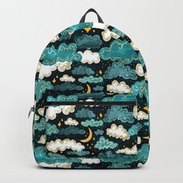 Midnight Rainclouds - Golden Lining Backpack