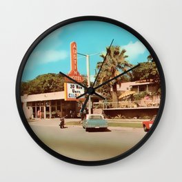Vintage Austin Motel Wall Clock | Retrocity, Beach, America, Austinmotel, Sea, Photo, Sunset, Santaclaus, Hotel, Hawaii 