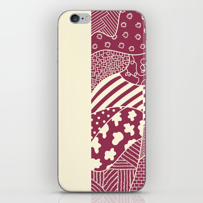 Abstract geometric pattern collection in color block 2 iPhone Skin