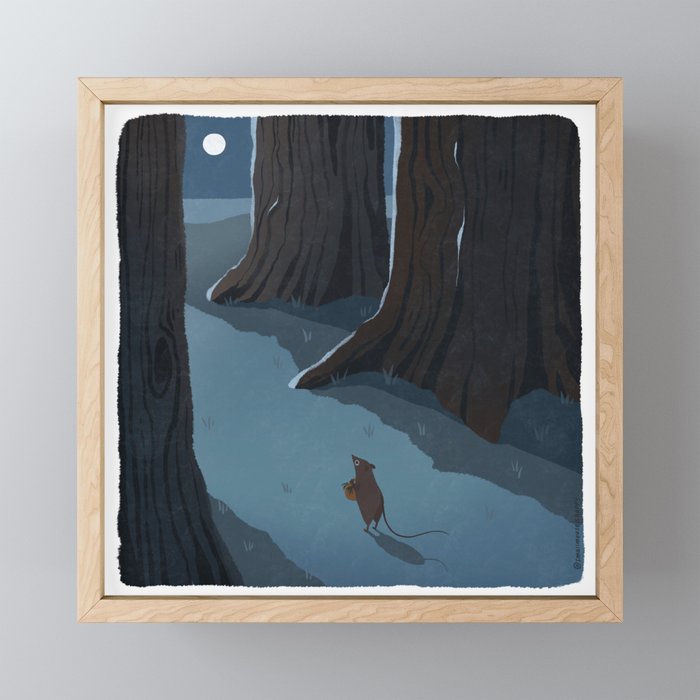 out of the woods Framed Mini Art Print