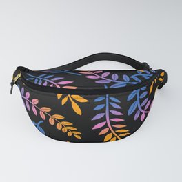 GRADIENT CURVED LEAVES Fanny Pack