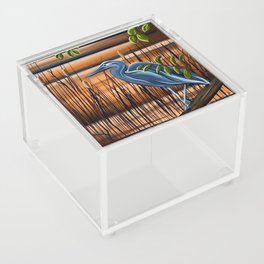 Blue Heron in Marsh Acrylic Box