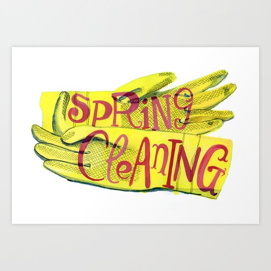 Spring Cleaning Art Print