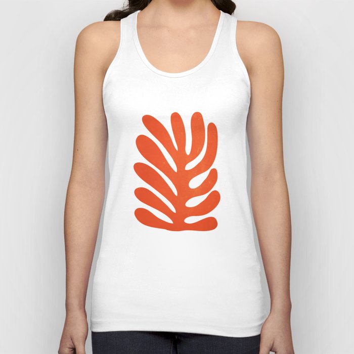 Fire Red: Wild Leaf | Matisse Foliage Paper Cutouts 01 Tank Top