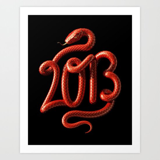 2013 - Year of the Snake Art Print