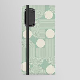 Abstraction_NEW_MOON_DAWN_BLUE_GREEN_SOFT_POP_ART_0729A Android Wallet Case
