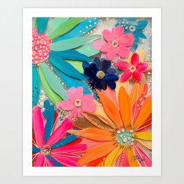 EttaVee Glass Flower No.1 Art Print
