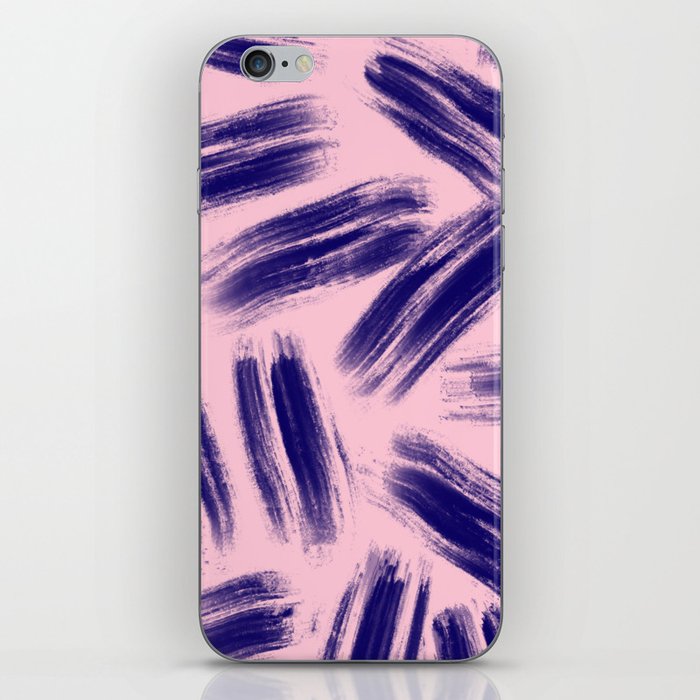 Brush Stroke - Blue and Pink iPhone Skin