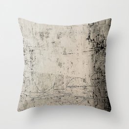 Abstract gray Throw Pillow