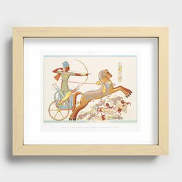 Ramses-Meïamoun fight against Katas on the edge of Orontes from Histoire de l'art égyptien (1878) by Recessed Framed Print