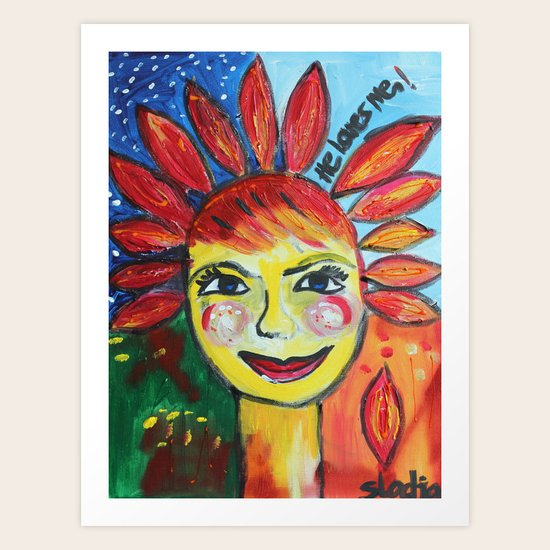 he loves me Art Print