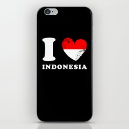I Love Indonesia iPhone Skin