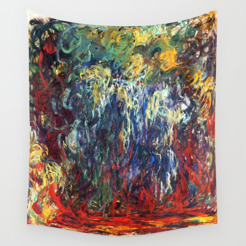 Claude Monet Weeping Willow Giverny 1922 Wall Tapestry By