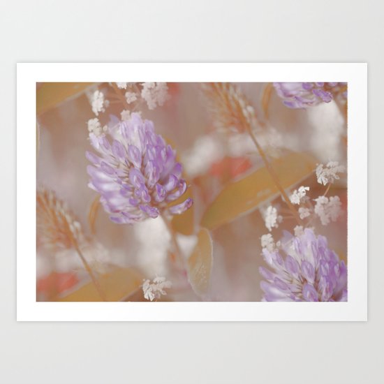 Flower Poetry In Nature Art Print