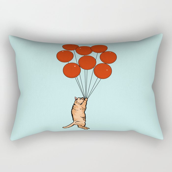  I Believe I Can Fly Persian Cat Rectangular Pillow