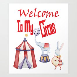 Circus Animals Art Prints For Any Decor Style Society6
