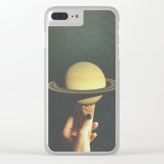 Saturn Cone Clear iPhone Case