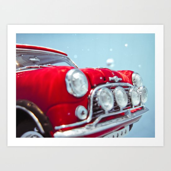 deep water swimming mini #2 Art Print